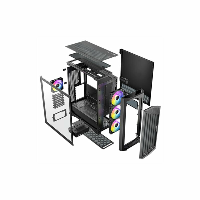 Antec Performance FT1 E-ATX |ATX |M-ATX | ITX ARGB Full-Tower Gaming Chassis - Black